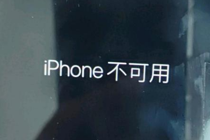 永州苹果服务网点分享锁屏界面显示“iPhone 不可用”如何解决 